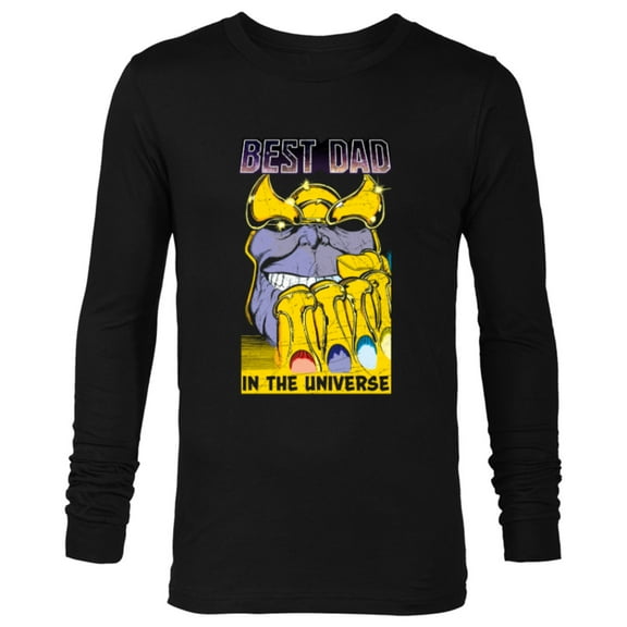 Marvel Thanos Best Dad In The Universe Comic Father's Day - Long Sleeve T-Shirt for Men - Customized-Black