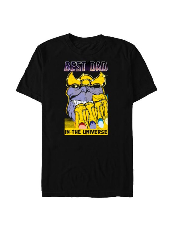 Thanos Best Dad In The Universe Comic Father's Day - Short Sleeve Blended T-Shirt for Adults - Customized-Black