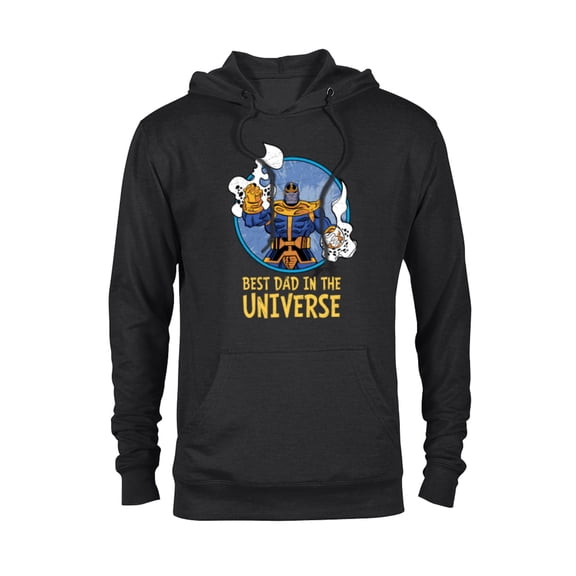 Marvel Thanos Best Dad in the Universe Father's Day - Pullover Hoodie for Adults - Customized-Black