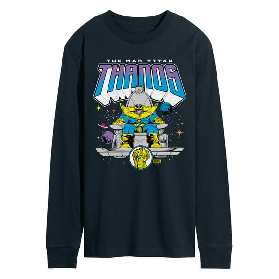 Marvel - Thanos Mad Titan - Men's Long Sleeve Graphic T-Shirt