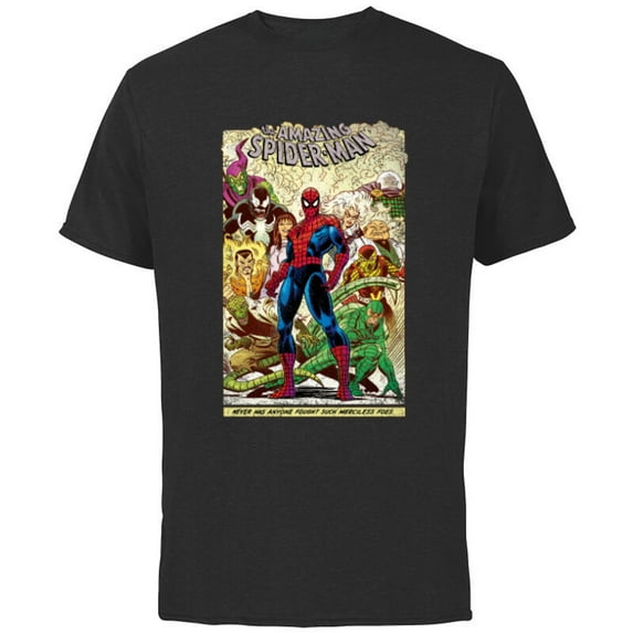 Marvel The Amazing Spider-Man Comic - Short Sleeve Cotton T-Shirt for Adults -Customized-Black