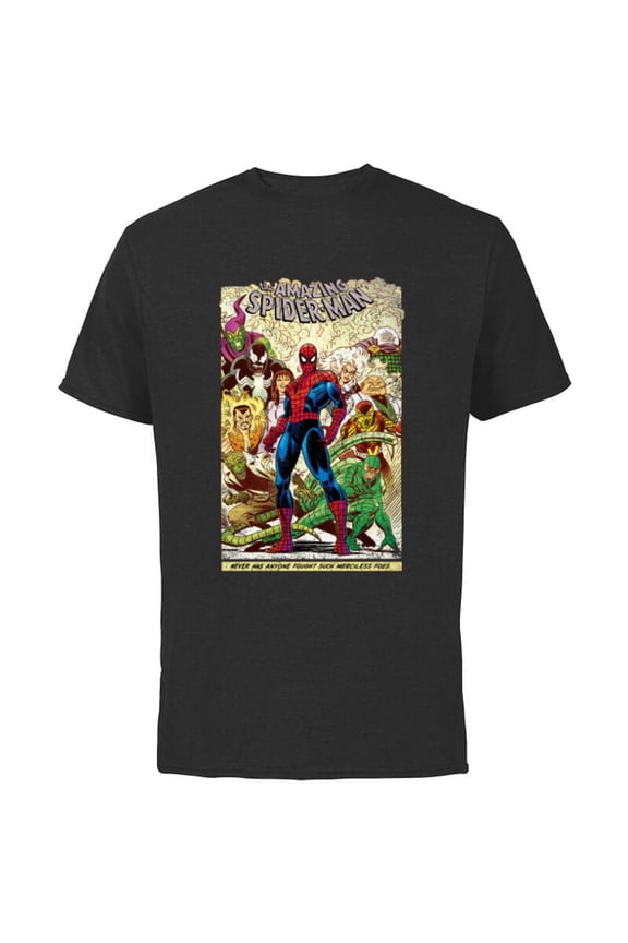 The Amazing Spider-Man Comic - Short Sleeve Cotton T-Shirt for Adults -Customized-Black
