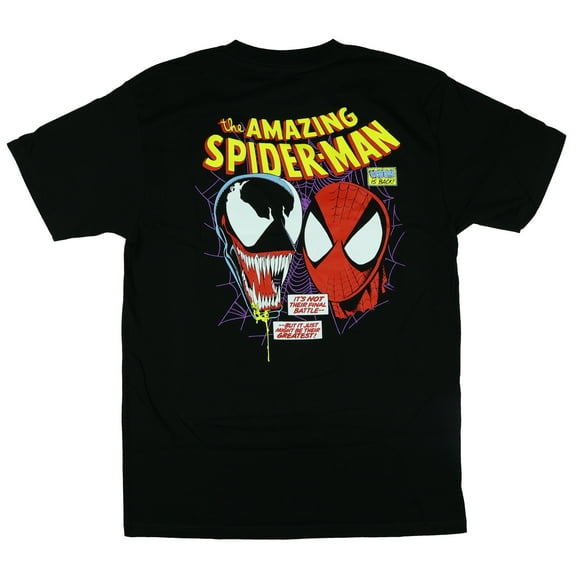Marvel The Amazing Spider-Man T-Shirt Men's Venom Is Back Two-Sided Tee