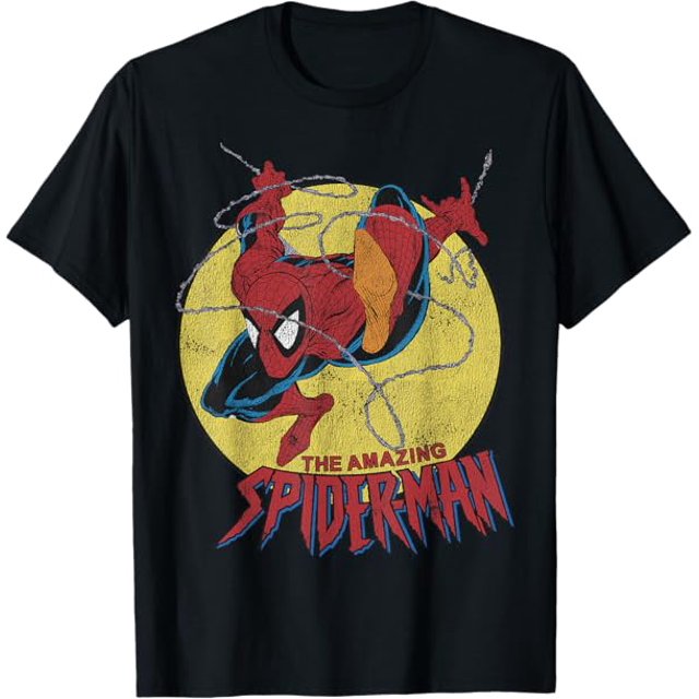 Marvel The Amazing SpiderMan Vintage Jump Logo TShirt
