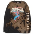 thumbnail image 1 of Marvel The Amazing Spider-Man Womens Long Sleeve Crewneck Fleece Sweatshirt, Spiderman Sweatshirt for Women (Size S-XL), 1 of 4