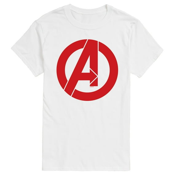 Marvel The Avengers - A Logo - Adult Short Sleeve Graphic T-Shirt