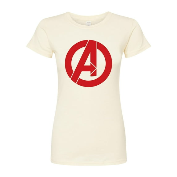 Marvel The Avengers - A Logo - Juniors Fitted Graphic T-Shirt