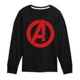 thumbnail image 1 of Marvel The Avengers - A Logo - Toddler And Youth Long Sleeve Graphic T-Shirt, 1 of 5