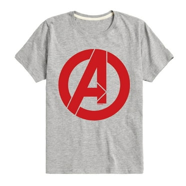 Marvel The Avengers - A Logo - Toddler And Youth Short Sleeve Graphic T-Shirt