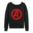 thumbnail image 1 of Marvel The Avengers - A Logo - Women's French Terry Pullover Long Sleeve Shirt, 1 of 5