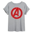 thumbnail image 1 of Marvel The Avengers - A Logo - Women's Oversized Graphic T-Shirt, 1 of 5
