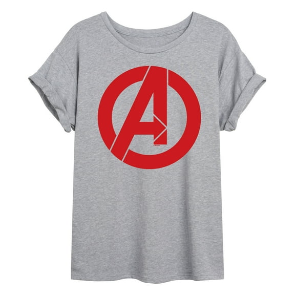 Marvel The Avengers - A Logo - Women's Oversized Graphic T-Shirt