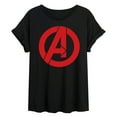 thumbnail image 1 of Marvel The Avengers - A Logo - Women's Oversized Graphic T-Shirt, 1 of 5