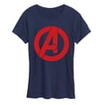 thumbnail image 1 of Marvel The Avengers - A Logo - Women's Short Sleeve Graphic T-Shirt, 1 of 5
