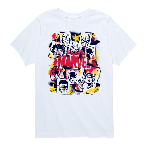 Marvel The Avengers - Graffiti - Toddler And Youth Short Sleeve Graphic T-Shirt