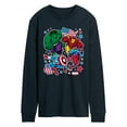 thumbnail image 1 of Marvel The Avengers - America Stickers Style - Adult Long Sleeve Graphic T-Shirt, 1 of 5