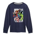 thumbnail image 1 of Marvel The Avengers - American Flag - Toddler And Youth Long Sleeve Graphic T-Shirt, 1 of 4