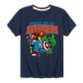 thumbnail image 1 of Marvel The Avengers - American Tour - Toddler And Youth Short Sleeve Graphic T-Shirt, 1 of 5
