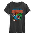 thumbnail image 1 of Marvel The Avengers - American Tour - Women's Short Sleeve Graphic T-Shirt, 1 of 4