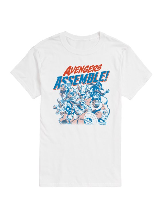 - Avengers Assemble Group Men's Short Sleeve Graphic T-Shirt