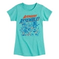 thumbnail image 1 of Marvel The Avengers - Assemble Group - Toddler And Youth Girls Fitted Short Sleeve Graphic T-Shirt, 1 of 5