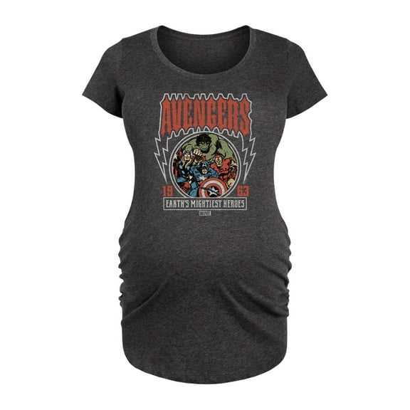 Marvel The Avengers - Band Tee Style - Maternity Scoop Neck Graphic T-Shirt
