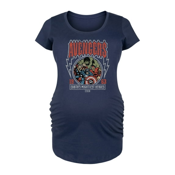 Marvel The Avengers - Band Tee Style - Maternity Scoop Neck Graphic T-Shirt