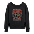 thumbnail image 1 of Marvel The Avengers - Band Tee Style - Women's French Terry Pullover Long Sleeve Shirt, 1 of 5