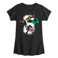 thumbnail image 1 of Marvel The Avengers - Birthday 6 - Toddler And Youth Girls Fitted Short Sleeve Graphic T-Shirt, 1 of 5