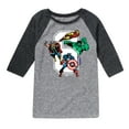 thumbnail image 1 of Marvel The Avengers - Birthday 6 - Toddler And Youth Raglan, 1 of 4