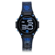 Marvel The Avengers Black Panther Childrens Unisex LED Silicone Watch (AVG4789WM)