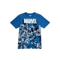 thumbnail image 1 of Marvel The Avengers Boys Exclusive 4-18 Big Team 2 Tone Graphic T-Shirt, 1 of 3