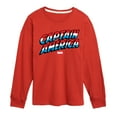 thumbnail image 1 of Marvel The Avengers - Cap Logo Type - Toddler And Youth Long Sleeve Graphic T-Shirt, 1 of 5
