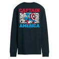 thumbnail image 1 of Marvel The Avengers - Captain America Comic - Adult Long Sleeve Graphic T-Shirt, 1 of 5