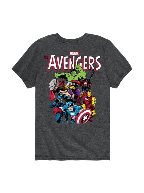 - Avengers Cast Boys' Short Sleeve Graphic T-Shirt