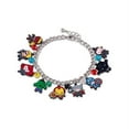 thumbnail image 1 of Marvel The Avengers Chibi Characters 15mm Enamel Charm Silver Chain Bracelet, 1 of 7