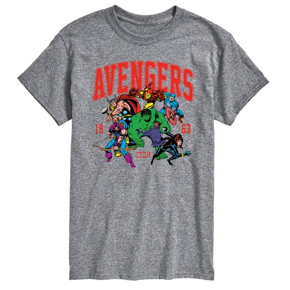 Marvel The Avengers - Collegiate - Adult Short Sleeve Graphic T-Shirt