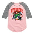 thumbnail image 1 of Marvel The Avengers - Collegiate - Toddler And Youth Girls Shirt Tail Raglan, 1 of 5