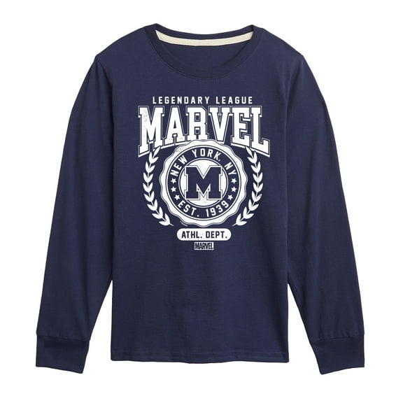Marvel The Avengers - Collegiate - Toddler And Youth Long Sleeve Graphic T-Shirt