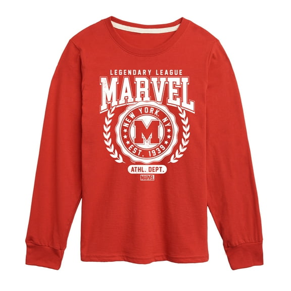 Marvel The Avengers - Collegiate - Toddler And Youth Long Sleeve Graphic T-Shirt