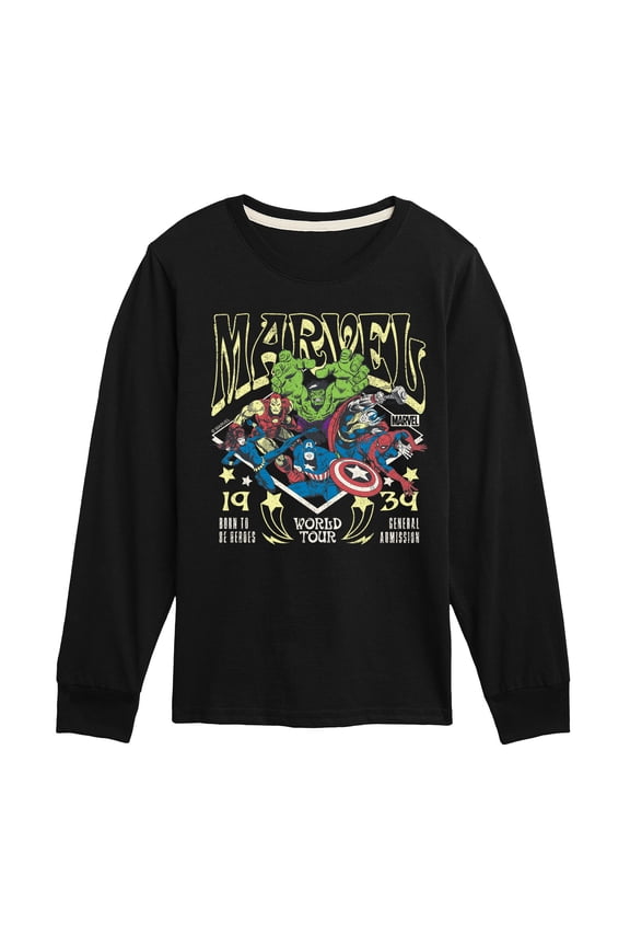 The Avengers - Concert Tee Style - Toddler And Youth Long Sleeve Graphic T-Shirt