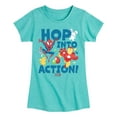 thumbnail image 1 of Marvel The Avengers - Easter Hop Into Action - Toddler And Youth Girls Fitted Short Sleeve Graphic T-Shirt, 1 of 5