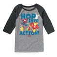 thumbnail image 1 of Marvel The Avengers - Easter Hop Into Action - Toddler And Youth Raglan, 1 of 4