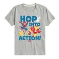 thumbnail image 1 of Marvel The Avengers - Easter Hop Into Action - Toddler And Youth Short Sleeve Graphic T-Shirt, 1 of 5