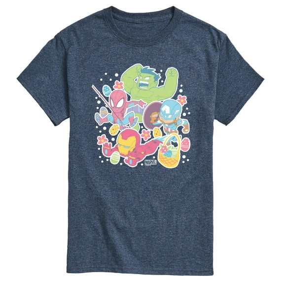 Marvel The Avengers - Easter Stickers - Men's Short Sleeve Graphic T-Shirt