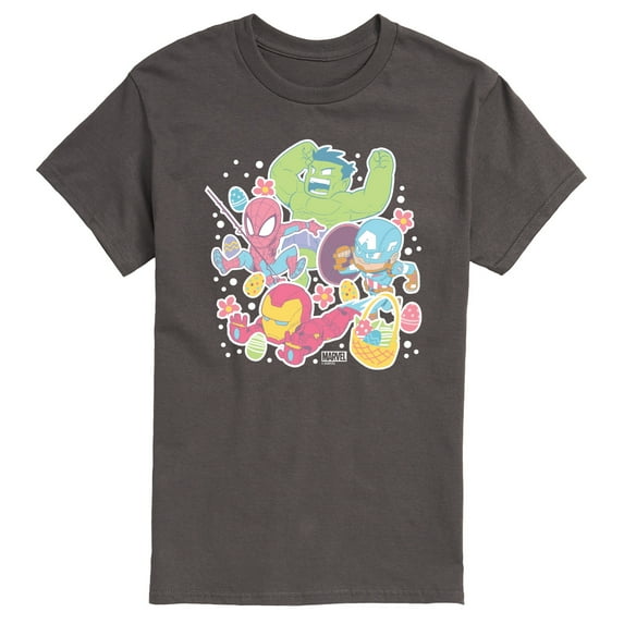 Marvel The Avengers - Easter Stickers - Men's Short Sleeve Graphic T-Shirt