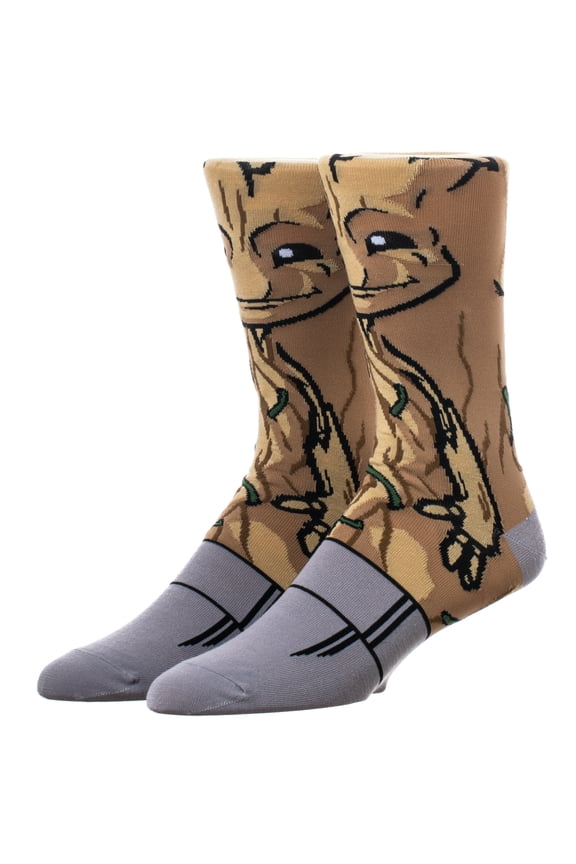 Marvel The Avengers Groot 360-Degree Graphic Print Crew Socks