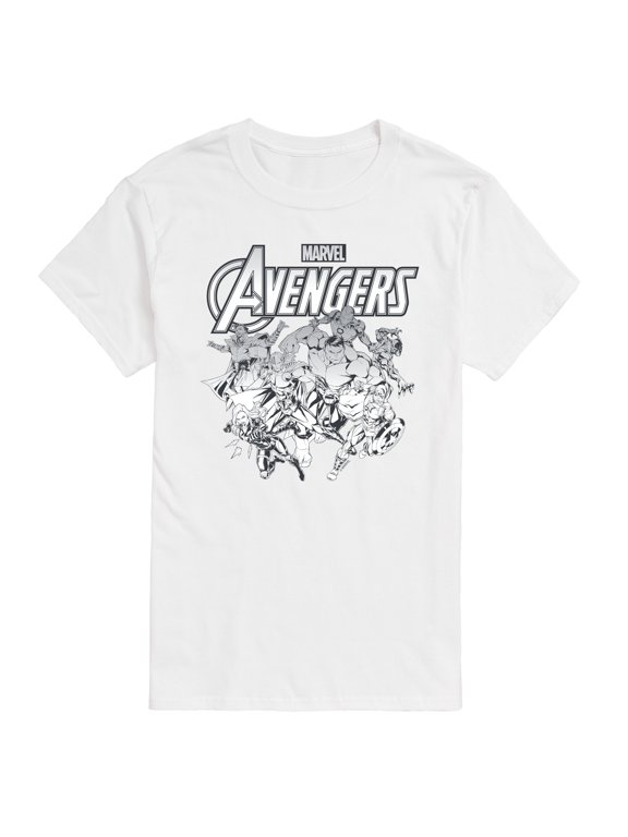 - Avengers Group Logo Men's Short Sleeve Graphic T-Shirt