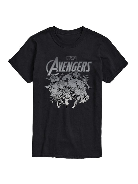 - Avengers Group Logo Men's Short Sleeve Graphic T-Shirt