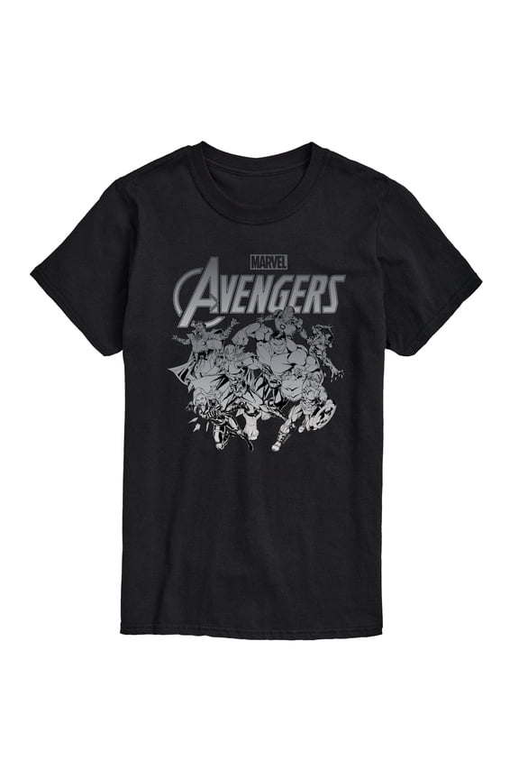 The Avengers - Group Logo - Adult Short Sleeve Graphic T-Shirt
